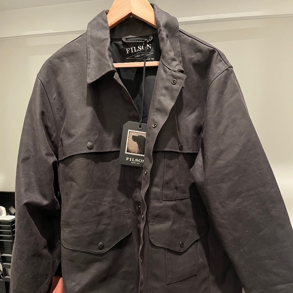 Filson Lined Tin Cloth Cruiser Jacket - Large